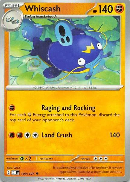 Whiscash - Obsidian Flames #109/197