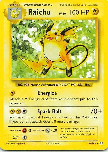Raichu - Evolutions #36/108