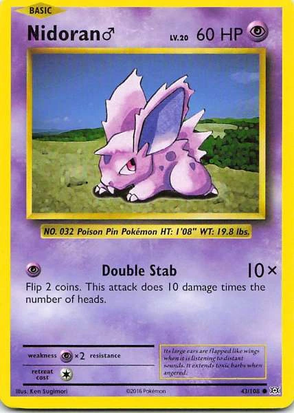 Nidoran♂ - Pokémon Evolutions #43/108