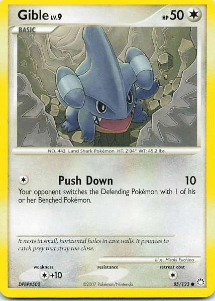 Gible - Pokémon Mysterious Treasures #85/123