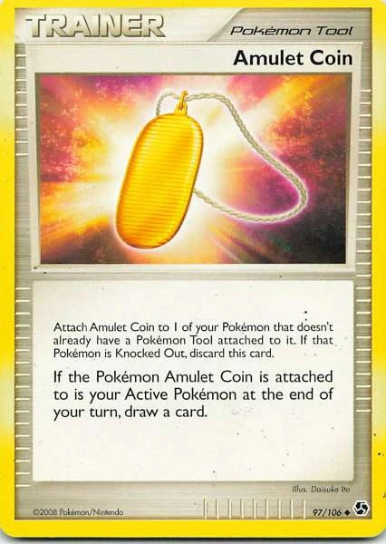 Amulet Coin - Pokémon Diamond & Pearl: Secret Wonders #97/106
