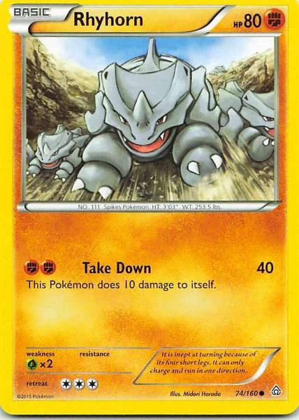 Rhyhorn - Primal Clash #74/160