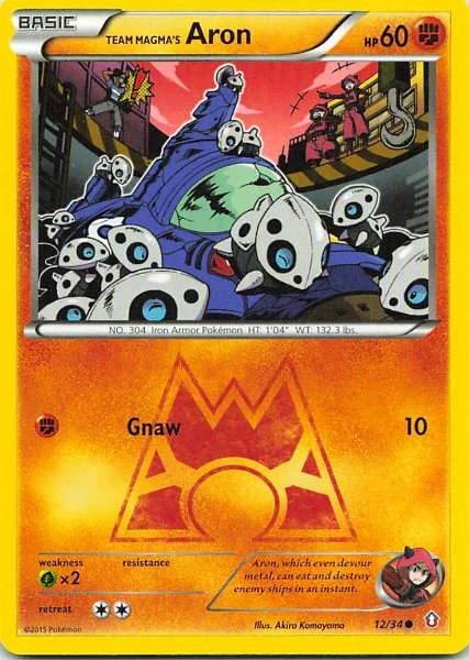Team Magma's Aron - Double Crisis #12/34
