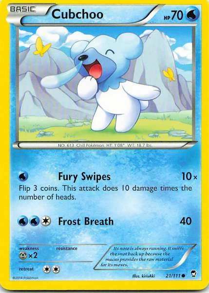 Cubchoo - Furious Fists #21/111