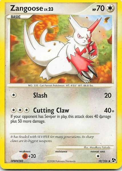 Zangoose - Pokémon #59/106