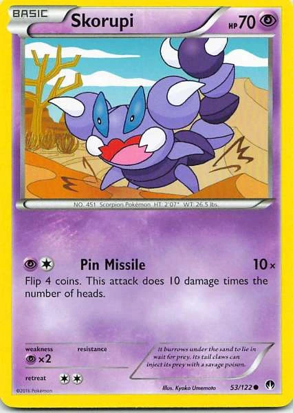 Skorupi - Pokémon BREAKthrough #53/122