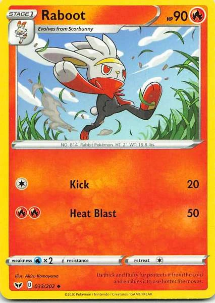 Raboot - Sword & Shield #033/202