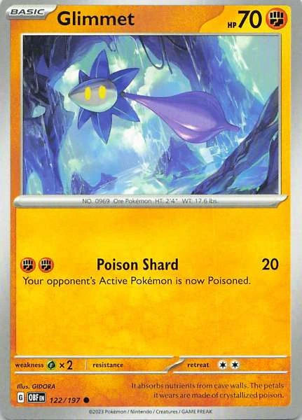 Glimmet - Pokémon Obsidian Flames #122/197