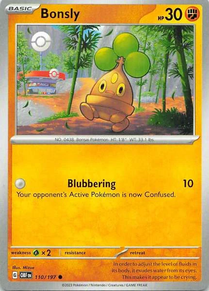 Bonsly - Obsidian Flames #110/197