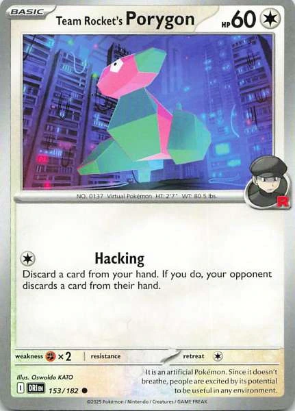 Team Rocket's Porygon - Pokémon #153/182