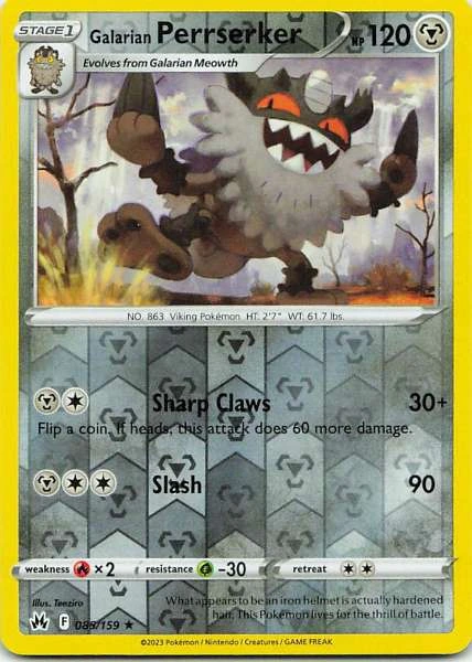 Galarian Perrserker - Scarlet & Violet #088/159