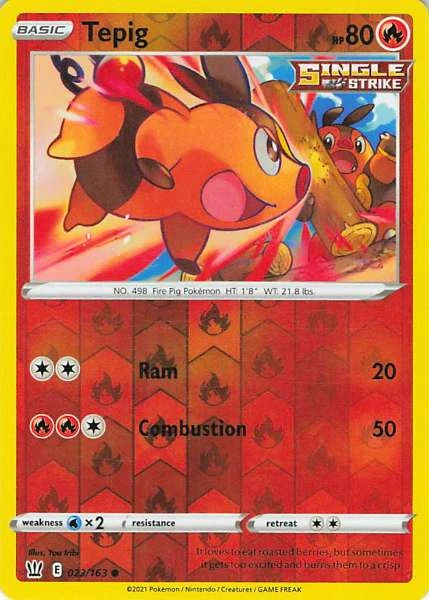 Tepig - Battle Styles #023/163