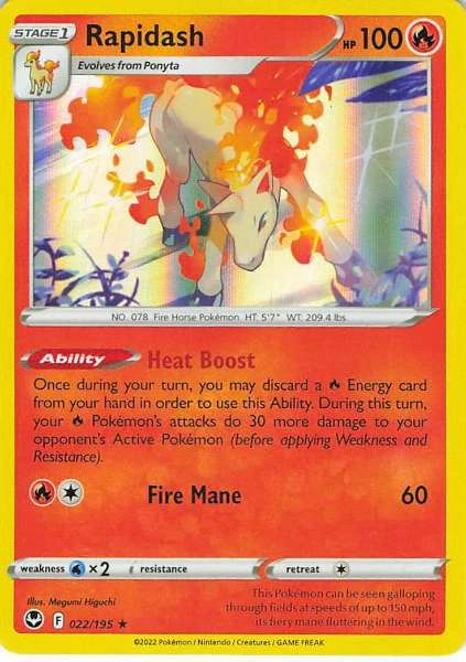 Rapidash - Silver Tempest #022/195