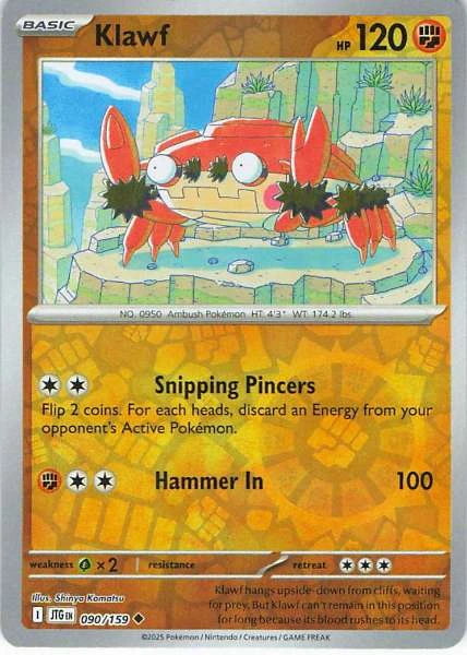 Klawf - Pokémon #090/159