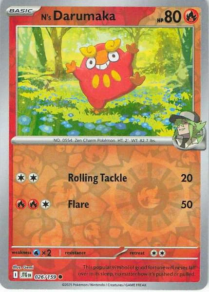 N's Darumaka - Pokémon #026/159