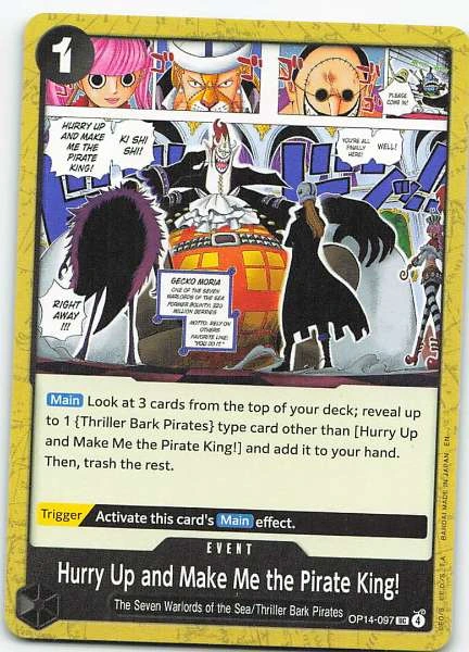 Hurry Up and Make Me the Pirate King! - 2D Legends #OP14-097