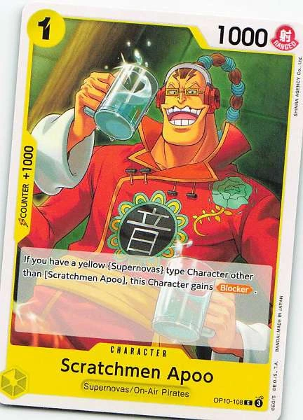 Scratchmen Apoo - One Piece Card Game #OP10-108