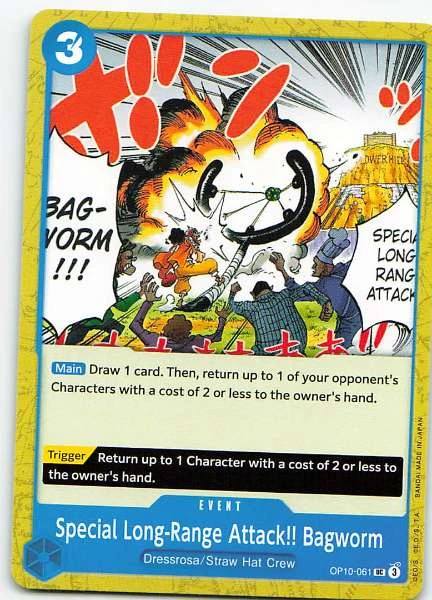 Special Long-Range Attack!! Bagworm - One Piece Card Game #OP10-061