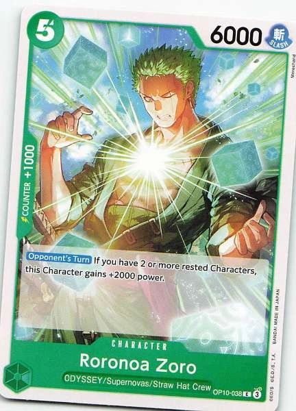 Roronoa Zoro - One Piece Card Game #OP10-038