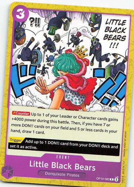 Little Black Bears - One Piece Card Game #OP10-080