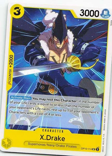 X.Drake - One Piece Card Game #OP10-114