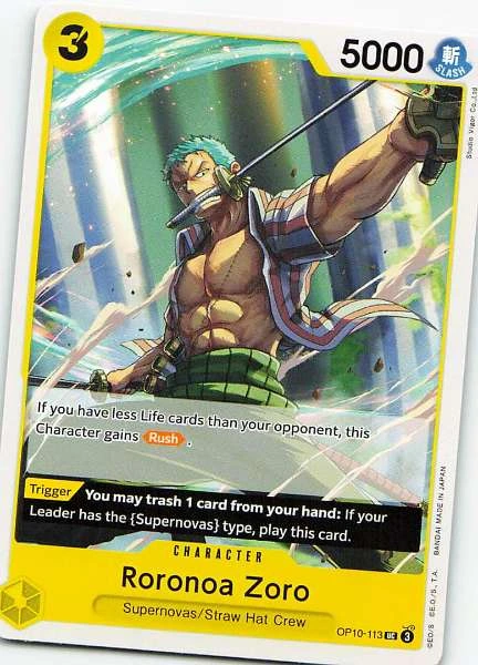 Roronoa Zoro - One Piece Card Game #OP10-113