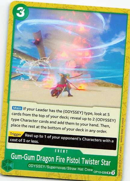 Gum-Gum Dragon Fire Pistol Twister Star - One Piece Card Game #OP10-039