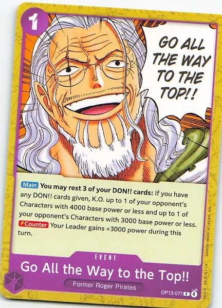 Go All the Way to the Top!! - The Future Pirates #OP13-077