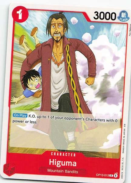 Higuma - One Piece Card Game #OP13-013