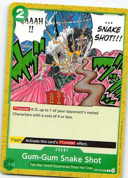 Gum-Gum Snake Shot - Wings of the Captain #OP13-039