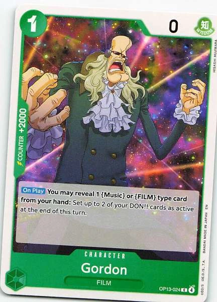 Gordon - Wings of the Captain #OP13-024