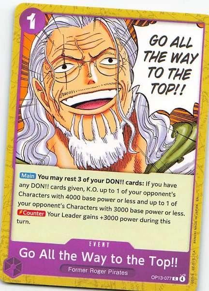 Go All the Way to the Top!! - Wings of the Captain #OP13-077