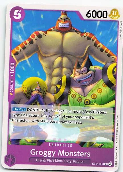 Groggy Monsters - Extra Booster Memorial Collection #EB04-033