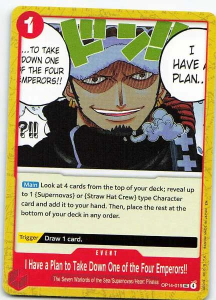 I Have a Plan to Take Down One of the Four Emperors!! - 500 Years in the Future #OP14-019