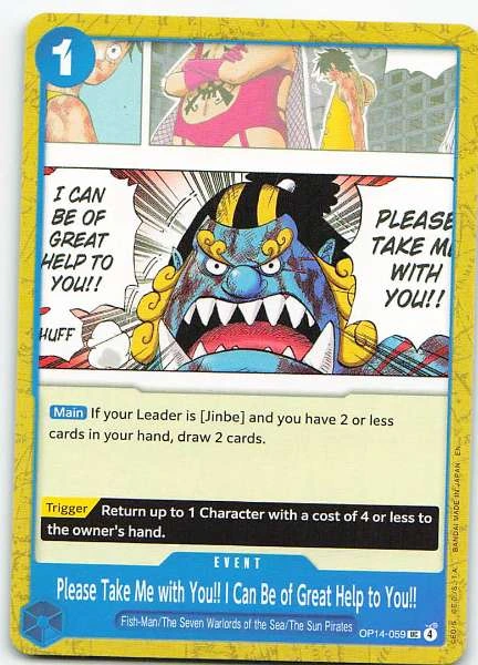 Please Take Me with You!! I Can Be of Great Help to You!! - 500 Years in the Future #OP14-059