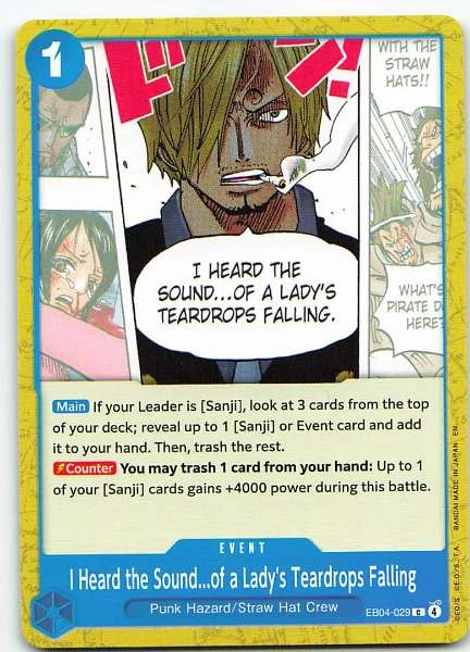 I Heard the Sound...of a Lady's Teardrops Falling - Extra Booster Memorial Collection #EB04-029