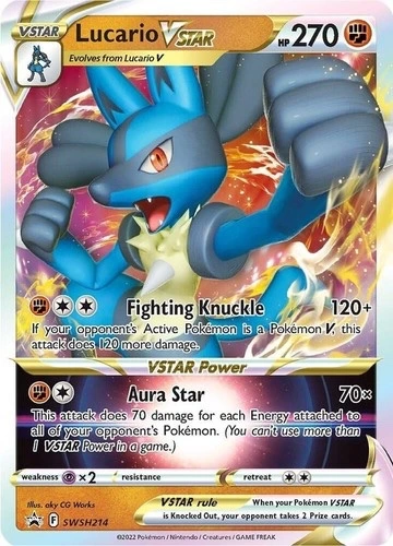 Lucario VSTAR Promo - Sword & Shield Black Star Promos #SWSH214