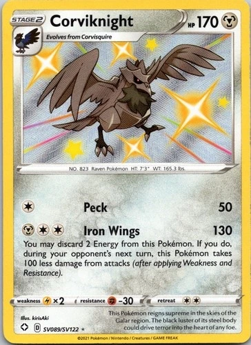 Corviknight - Shining Fates #SV119/SV122