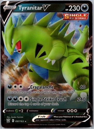 Tyranitar V - Pokémon Sword & Shield: Battle Styles #097/163