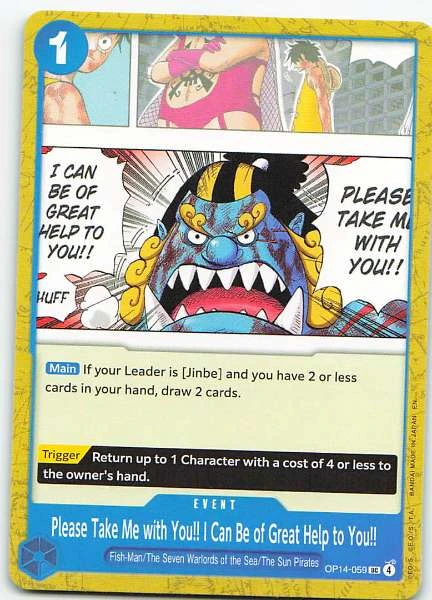 Please Take Me with You!! I Can Be of Great Help to You!! - Wings of the Captain #OP14-059