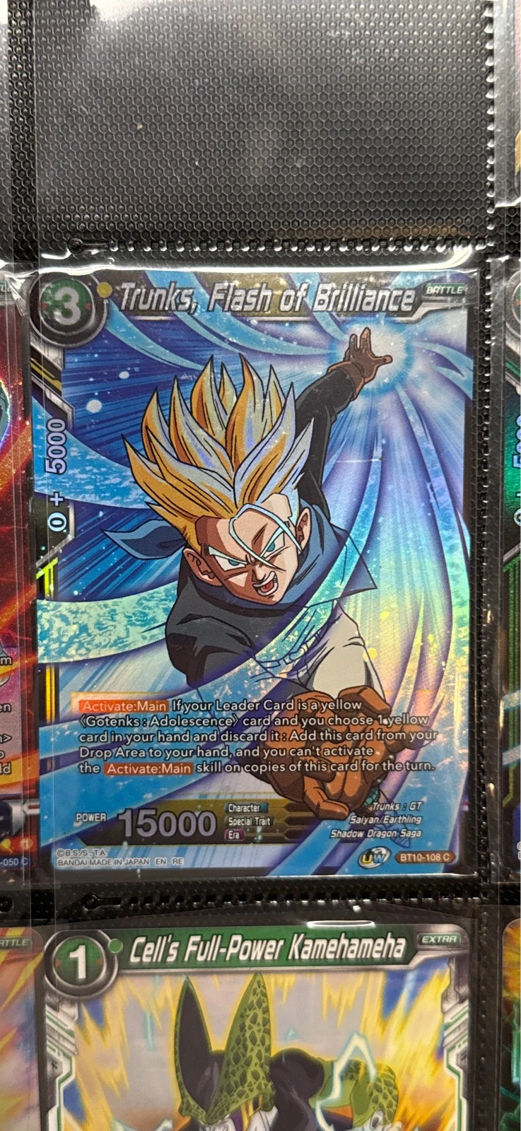 Trunks, Flash of Brilliance - Rise of the Unison Warrior #BT10-108 C