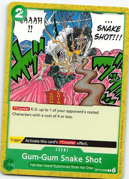 Gum-Gum Snake Shot - One Piece Card Game #OP13-039