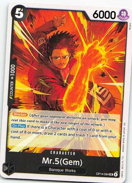 Mr.5(Gem) - 2D Legends #OP14-094