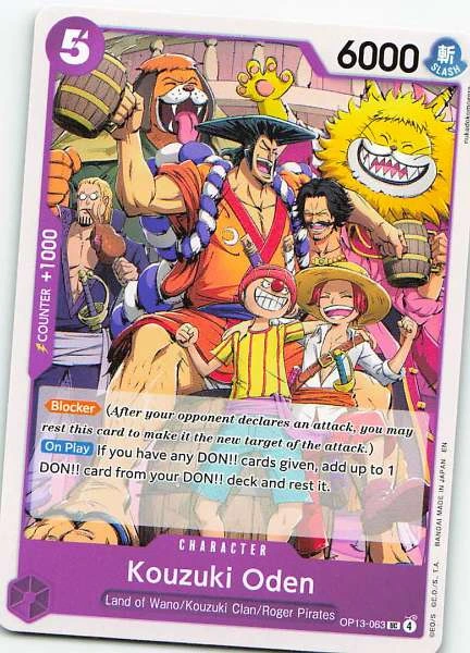 Kouzuki Oden - One Piece Card Game #OP13-063
