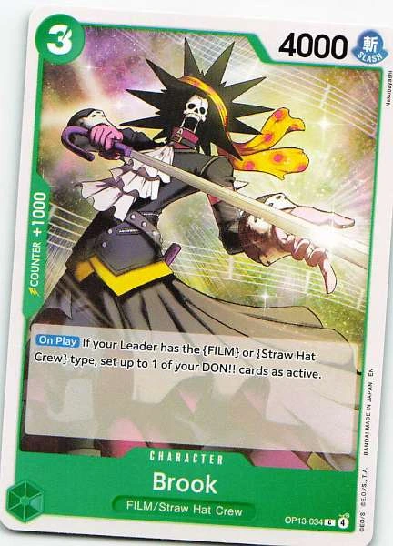 Brook - One Piece Card Game #OP13-034