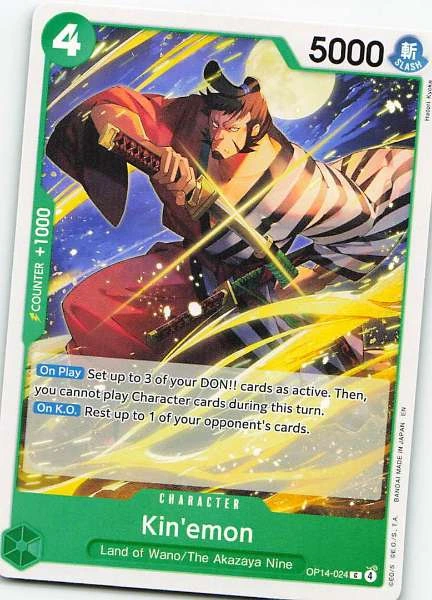Kin'emon - ONE PIECE Card Game 500 Years in the Future #OP14-024