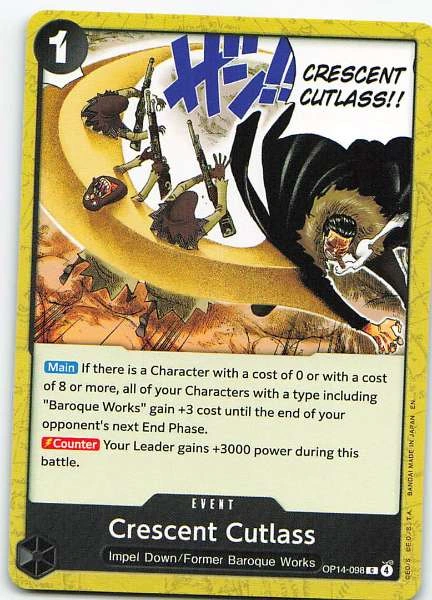 Crescent Cutlass - 2D Memories #OP14-098