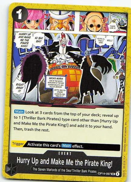 Hurry Up and Make Me the Pirate King! - 2D Memories #OP14-097