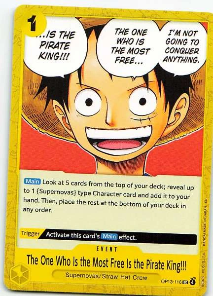 The One Who Is the Most Free Is the Pirate King!!! - PRB-01 #OP13-116