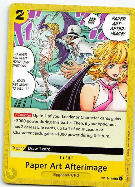 Paper Art Afterimage - Two Legends #OP13-115